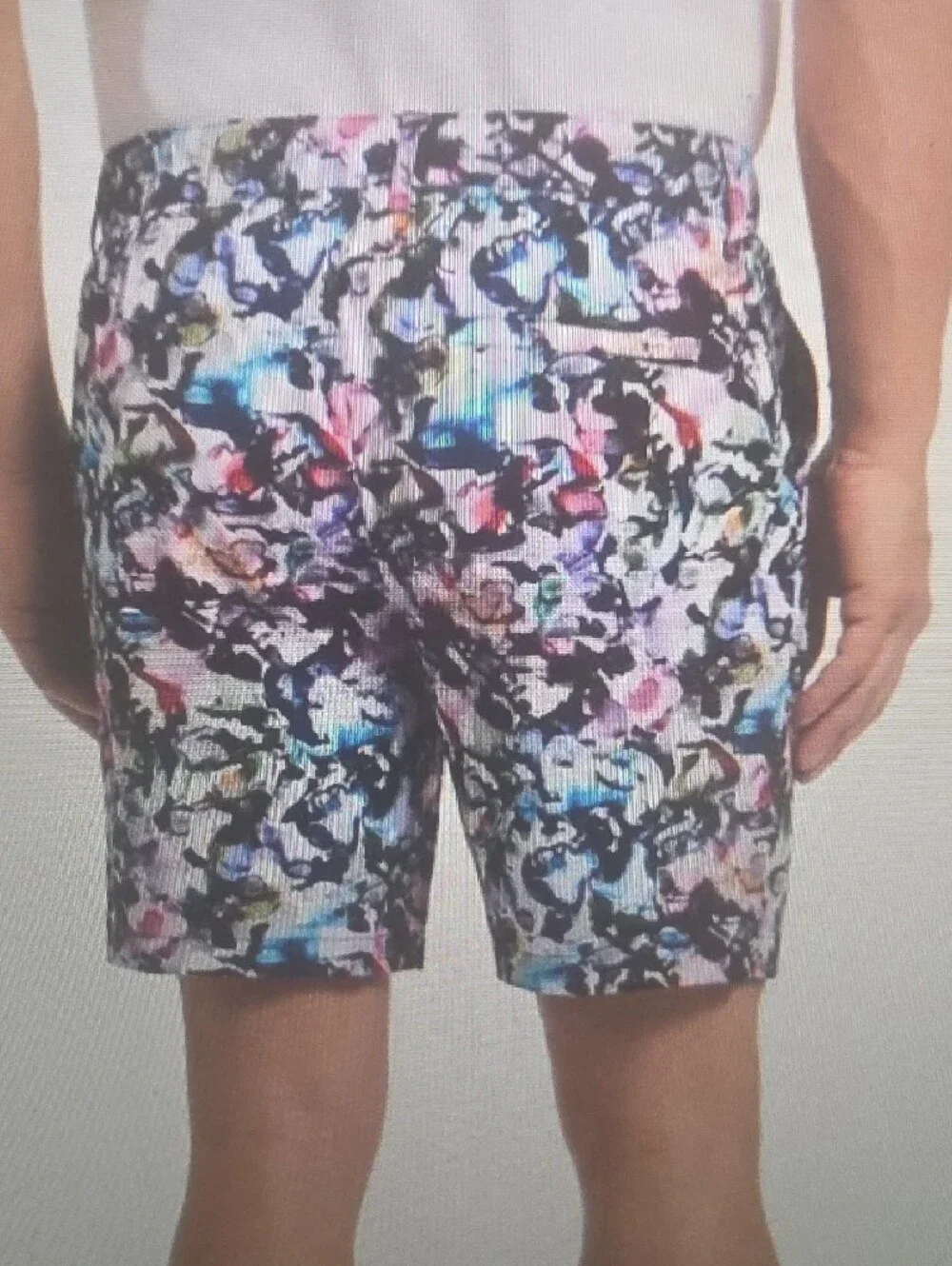 Robert Graham Mens Woven Shorts Multi Size 40
